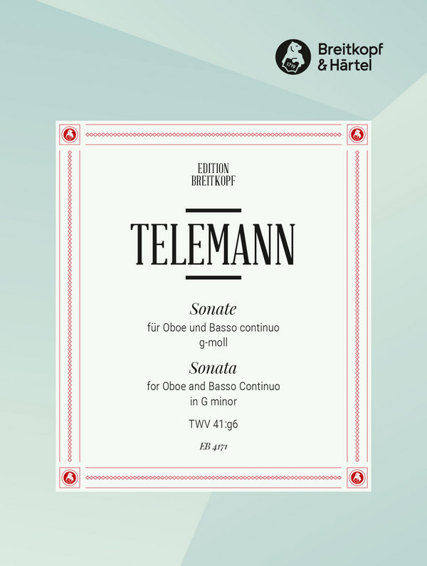 Sonate g-Moll TWV41:g6&nbsp;&nbsp;für Oboe und Bc&nbsp;&nbsp;