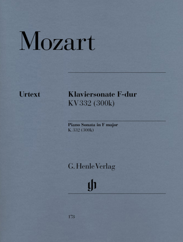 Sonate F-Dur KV332&nbsp;&nbsp;für Klavier&nbsp;&nbsp;