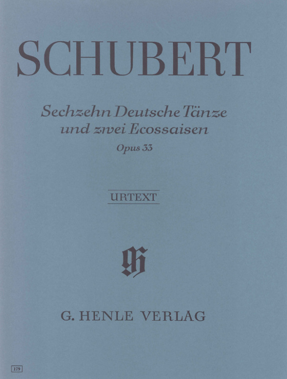 16 deutsche Tänze und 2 Ecossaisen op.33 D783  für Klavier  