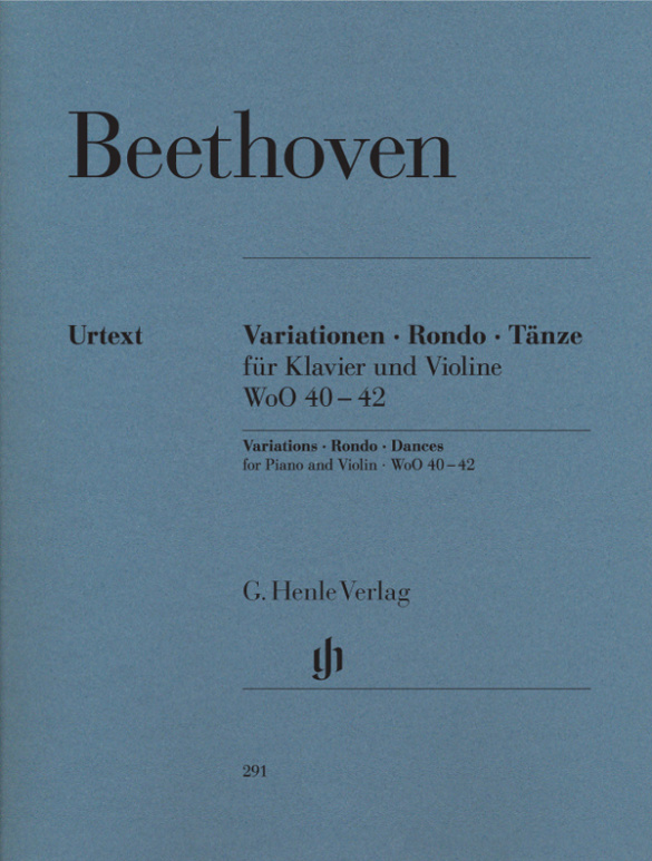 12 Variationen WoO40, Rondo WoO41 und 6 deutsche Tänze WoO42  für Violine und Klavier  