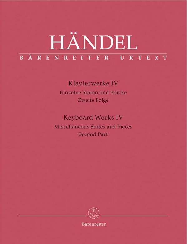 Klavierwerke Band 4 &nbsp;&nbsp;Einzelne Suiten und Stücke Band 2&nbsp;&nbsp;