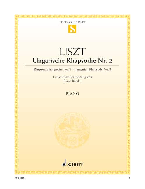 Ungarische Rhapsodie Nr.2&nbsp;&nbsp;für Klavier&nbsp;&nbsp;