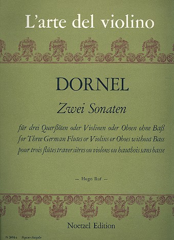 2 Sonaten   für 3 Flöten (Violinen, Oboen)  Partitur