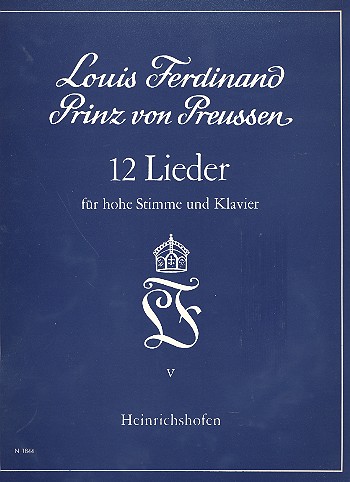 12 Lieder Band 5 für  hohe Singstimme und Klavier (dt)  