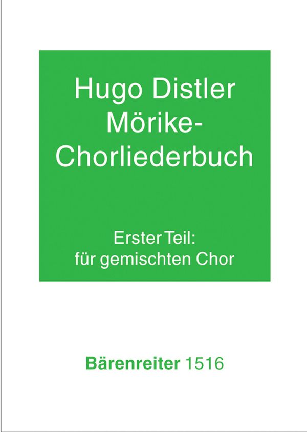 Mörike-Chorliederbuch Teil 1  für gem Chor a cappella  Partitur