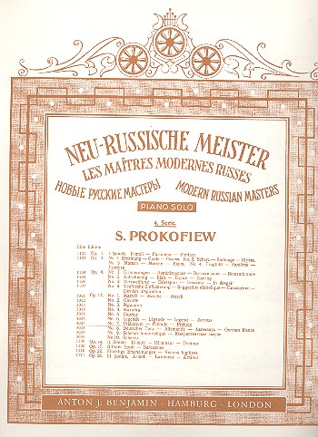 Präludium op.12,7  für Klavier  