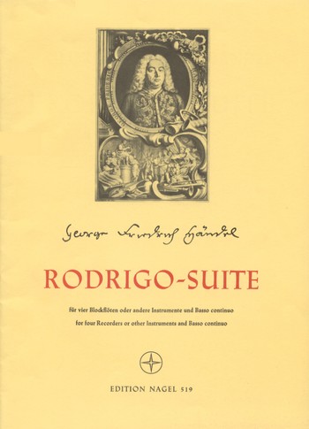 Rodrigo-Suite HWV5 &nbsp;&nbsp;für 4 Blockflöten (SATB)&nbsp;&nbsp;Partitur und Stimmen