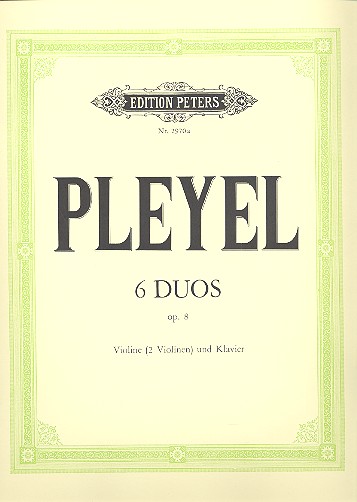 6 Duette op.8  für 2 Violinen und Klavier  