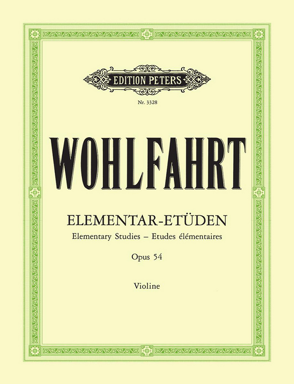 40 Elementaretüden op.54  für Violine  