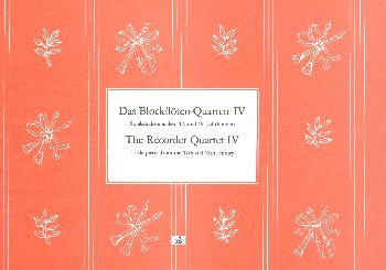 Das Blockflötenquartett Band 4&nbsp;&nbsp;&nbsp;&nbsp;Partitur und Stimmen