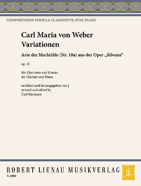 Variationen Op.33&nbsp;&nbsp;für Klarinette und Klavier&nbsp;&nbsp;