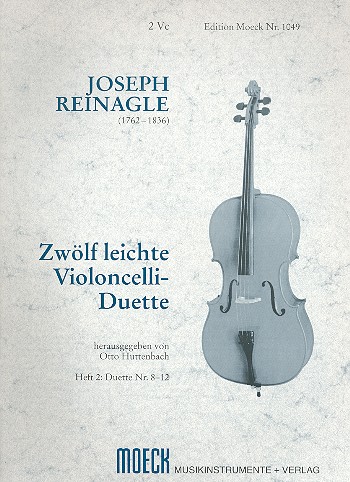 12 leichte Duette Band 2 (Nr.8-12)  für 2 Violoncelli  2 Spielpartituren