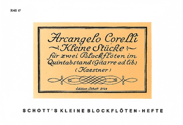 Kleine Stücke  für Sopran- und Alt-Blockflöte, Gitarre ad libitum  Spielpartitur