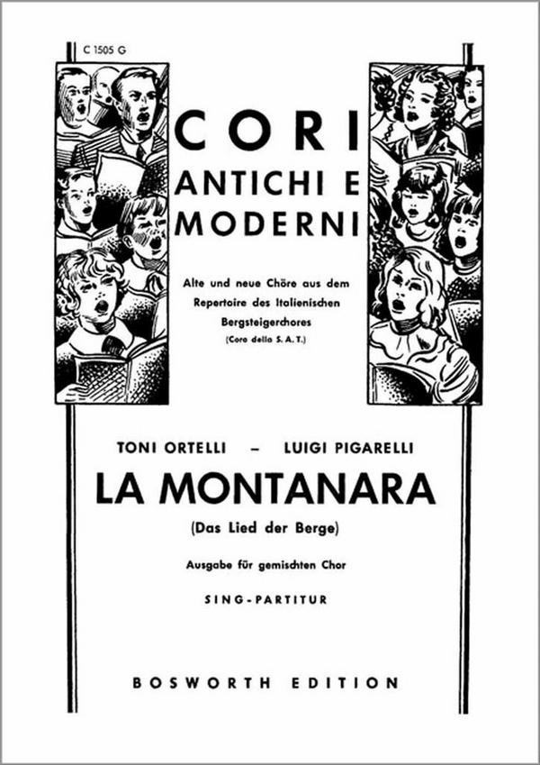 La montanara  für gem Chor a cappella  Chorpartitur (it)