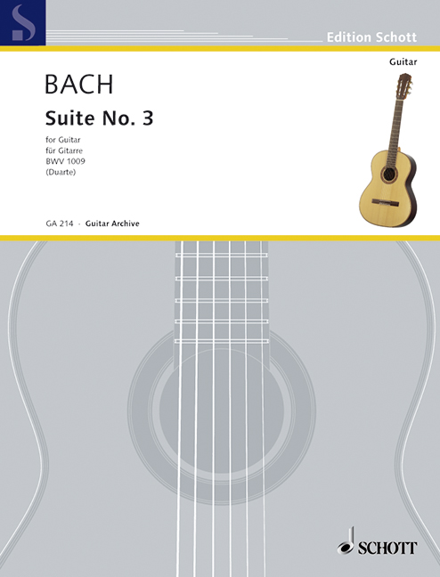Suite Nr.3 BWV1009&nbsp;&nbsp;für Gitarre&nbsp;&nbsp;