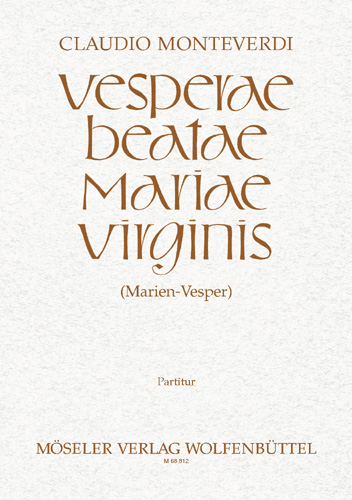 Vesperae Beatae Mariae Virginis&nbsp;&nbsp;&nbsp;&nbsp;Partitur (la)