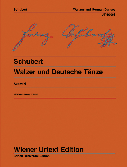 Walzer und deutsche Tänze&nbsp;&nbsp;für Klavier&nbsp;&nbsp;