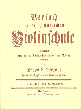 Versuch einer gründlichen Violinschule    Faksimile