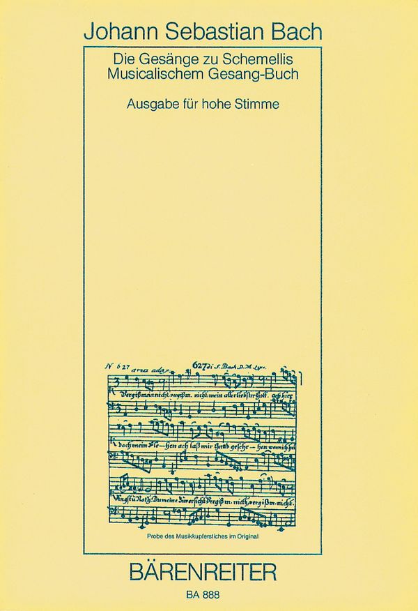 Schemelli-Gesangbuch, 1736&nbsp;&nbsp;für hohe Stimme und Klavier&nbsp;&nbsp;