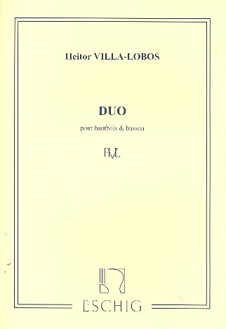 Duo pour hautbois et basson  partition  