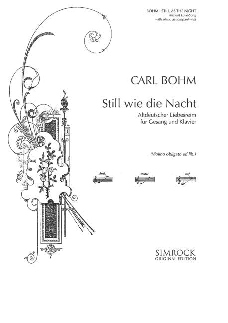 Still wie die Nacht op.326,27  für hohe Singstimme und Klavier (dt)  