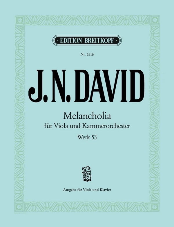 Melancholia op.53&nbsp;&nbsp;für Viola und Klavier&nbsp;&nbsp;