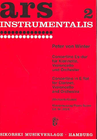 Concertino Es-Dur für Klarinette  Violoncello und Orchester  für Klarinette, Violoncello und Klavier