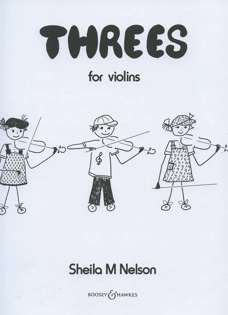 Threes&nbsp;&nbsp;for 3 violins&nbsp;&nbsp;score