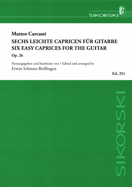 6 leichte Capricen op.26  für Gitarre  