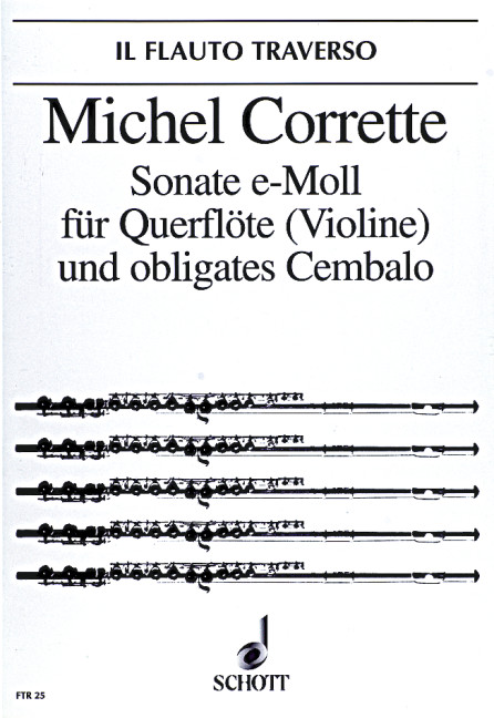 Sonate e-Moll op. 25/4&nbsp;&nbsp;für Flöte (Violine) und Cembalo&nbsp;&nbsp;