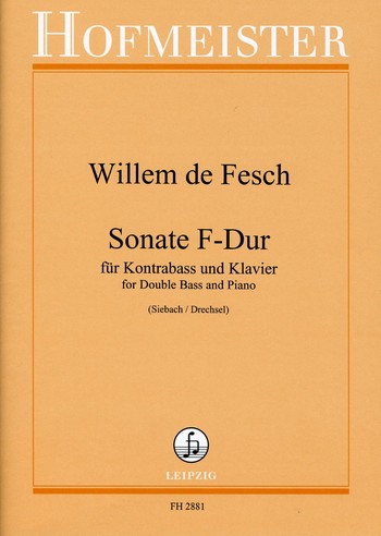 Sonate F-Dur für  Kontrabass und Klavier  