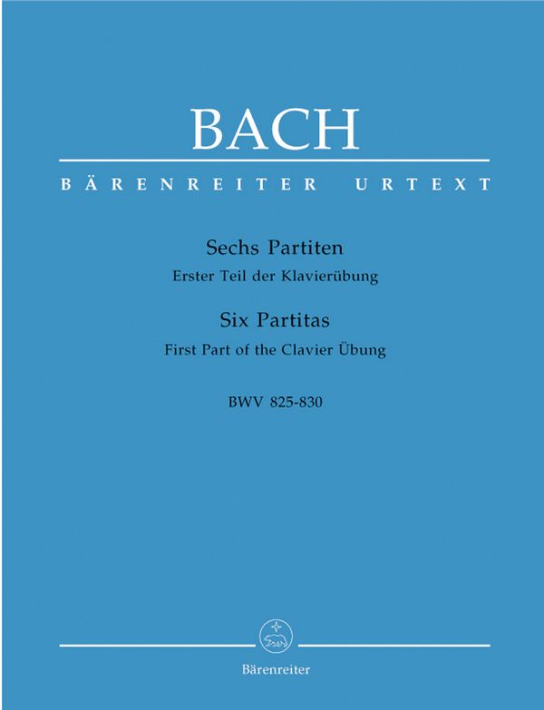 6 Partiten BWV825-830 (Klavierübung 1)  für Klavier  