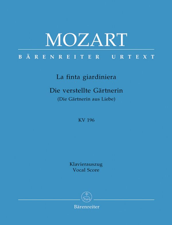 La finta giardiniera KV196&nbsp;&nbsp;&nbsp;&nbsp;Klavierauszug (it/dt)