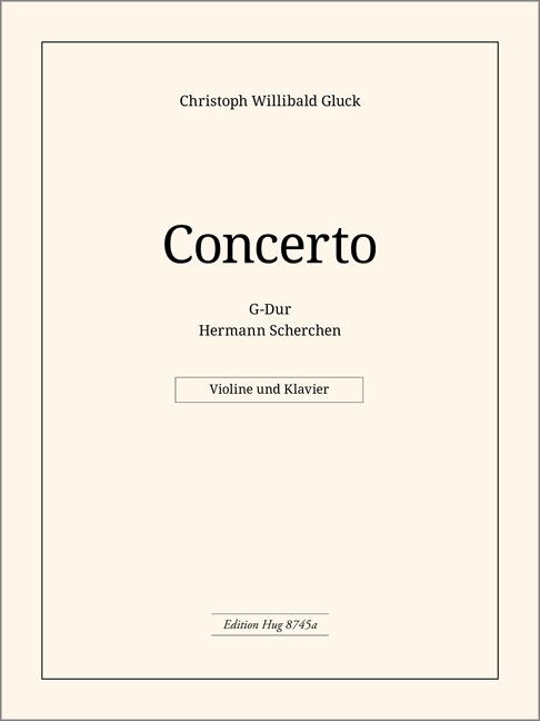 Concerto G-Dur für Flöte und&nbsp;&nbsp;Orchester für Flöte und Klavier&nbsp;&nbsp;Verlagskopie