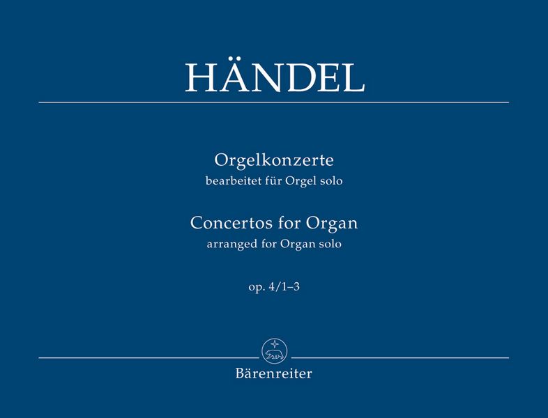 Konzerte op.4 Band 1 (Nr.1-3)&nbsp;&nbsp;für Orgel&nbsp;&nbsp;