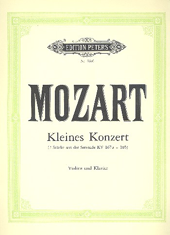 Kleines Konzert aus KV185&nbsp;&nbsp;für Violine und Klavier&nbsp;&nbsp;