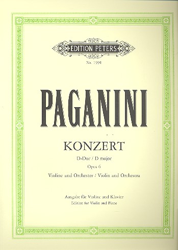 Konzert D-Dur Nr.1 op.6 für Violine und Orchester&nbsp;&nbsp;für Violine und Klavier&nbsp;&nbsp;