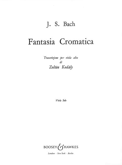 Fantasia Cromatica&nbsp;&nbsp;für Viola&nbsp;&nbsp;
