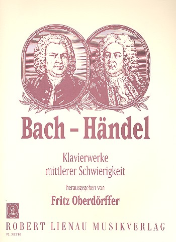 Bach-Händel Sammlung - mittelschwerer Stücke  für Klavier  