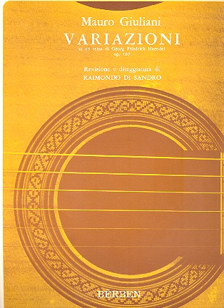 Variazioni su un tema di Händel&nbsp;&nbsp;op.197 per chitarra&nbsp;&nbsp;