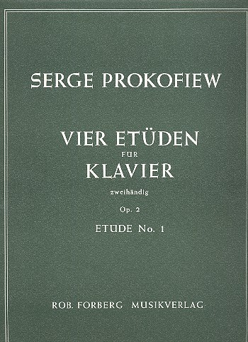 Etüde op.2,1  für Klavier  