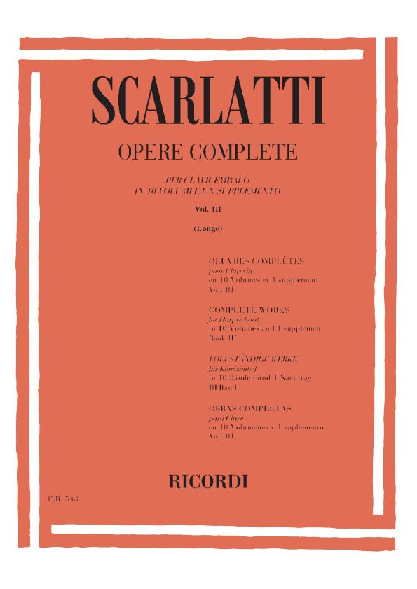 Opere complete vol.3&nbsp;&nbsp;Sonate 101-150 per clavicembalo&nbsp;&nbsp;