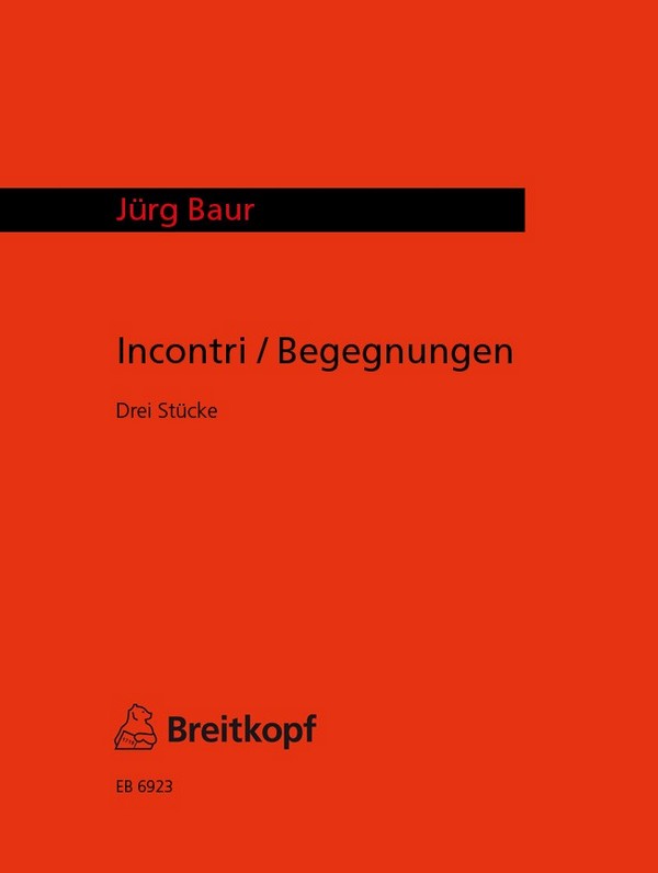 Incontri - 3 Stücke&nbsp;&nbsp;für Altblockflöte und Klavier&nbsp;&nbsp;