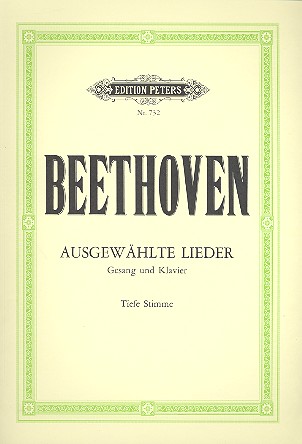 Ausgewählte Lieder&nbsp;&nbsp;für tiefe Singstimme und Klavier&nbsp;&nbsp;