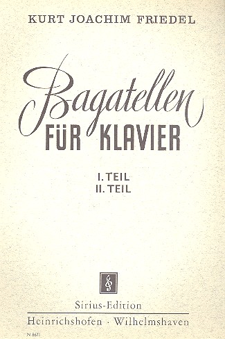 Bagatellen  für Klavier  