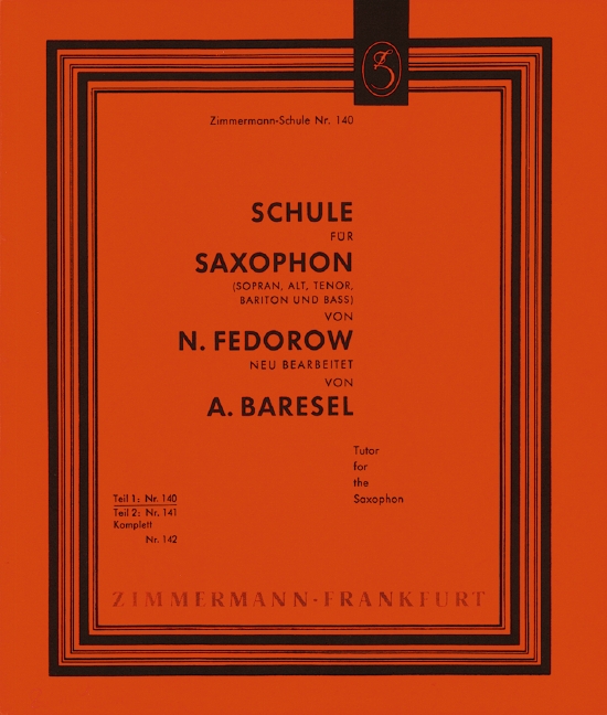 Schule für Saxophon Band 1&nbsp;&nbsp;&nbsp;&nbsp;