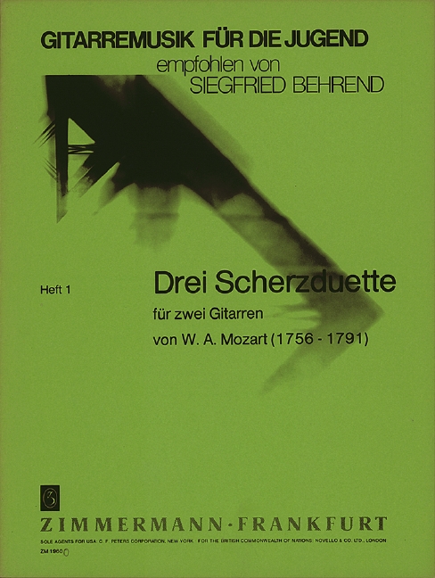 3 Scherzduette  für 2 Gitarren  4 Stimmen