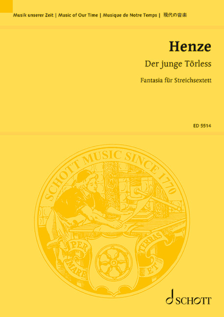 Der junge Törless&nbsp;&nbsp;für 3 Violinen, 2 Violen und Violoncello&nbsp;&nbsp;Studienpartitur