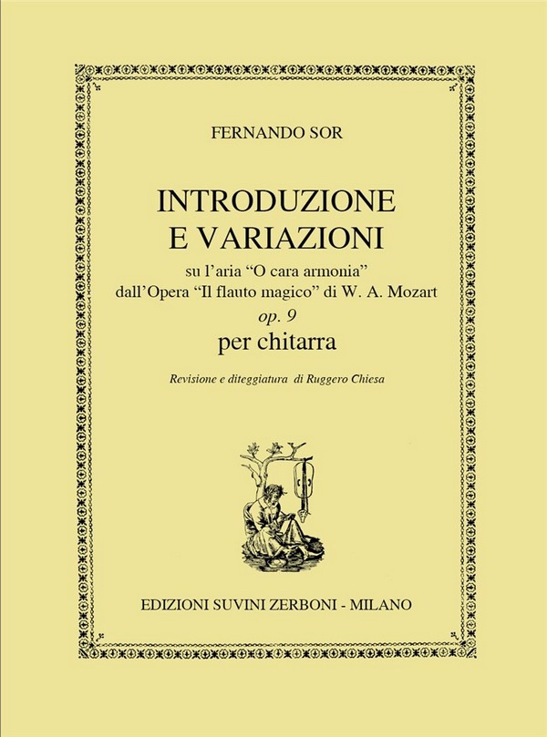 Introduzione e variazioni su l'aria 'o cara armonia' op.9&nbsp;&nbsp;per chitarra&nbsp;&nbsp;