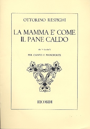 La mamma e' come il pane caldo&nbsp;&nbsp;aus '4 liriche su parole di poeti armeni' per canto e pianoforte&nbsp;&nbsp;